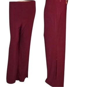 Serengeti  size XL dark wine pull on pant with high side slits stretch